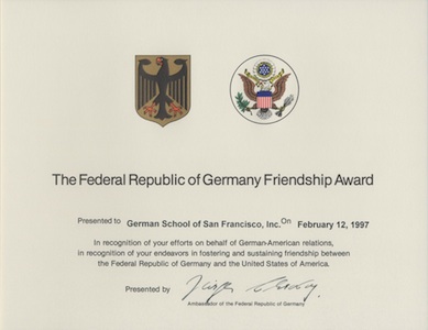 Friendship Award Small